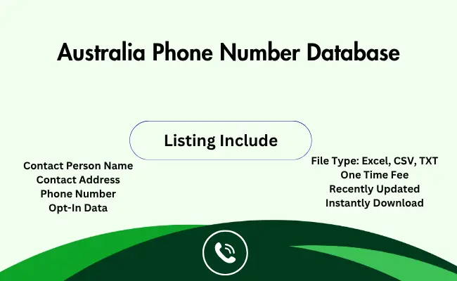 Australia phone number database