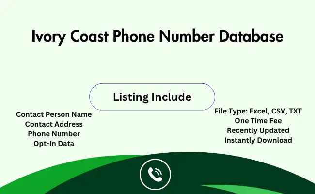 Ivory Coast phone number database