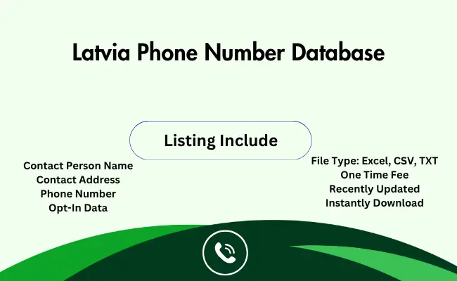 Latvia phone number database