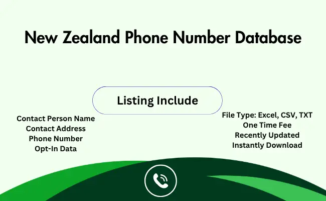 New Zealand phone number database